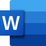 Microsoft Office Word Logo (2019–present) PNG VECTOR no background