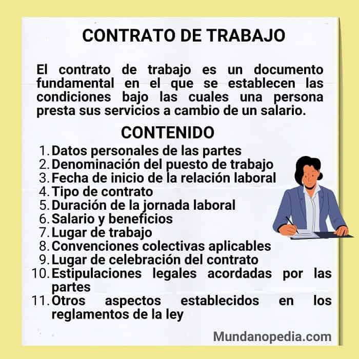 Contrato de trabajo qué es, como se hace, contenido, reglas y mas